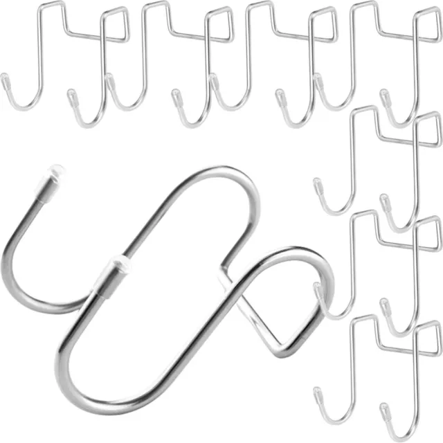 Saddle Rack Metal Hangers 8Pcs S Hooks for Heavy Duty Hanging-PE