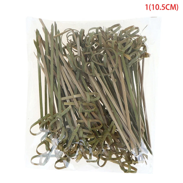 100pcs Bamboo Knot Skewers Cocktail Picks for Cocktail Party Snacks Sandwiche Ny