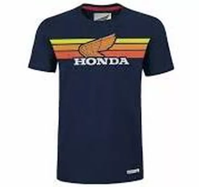 T-Shirt Honda Lady Sunset Bleu