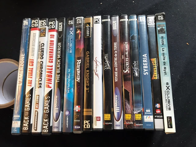 Lot De 16 Jeux Pc Cd Rom