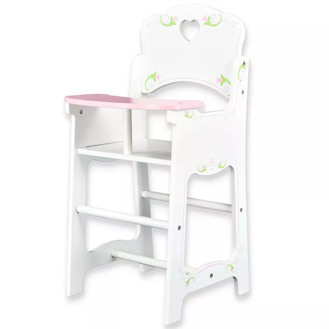 BiBi Doll Dolls Accessory Wooden Furniture High Chair Baby Doll Toy Roleplay Toy