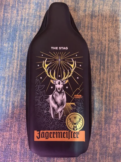 Jagermeister The Stag Bottle Insulated Hard Zipper Case Cover