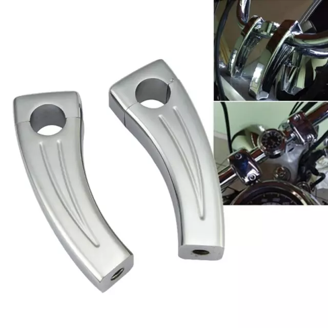 6" Chrome Handlebar Pullback Risers For Universal Motorcycle 1" inch Bar US