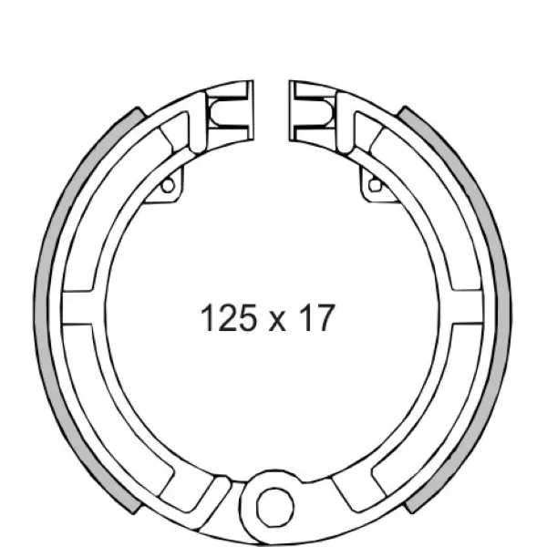 Zapatas de Freno Vespa Pk Gl GS Gt GTR Ss piaggio ape Freno 125x17 RMS Classic