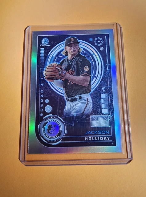 thumbnail image 2 of 2024 Bowman Jackson Holliday Rookie Refractor Silver Holo RC SP - Baltimore Orioles 2 of 4