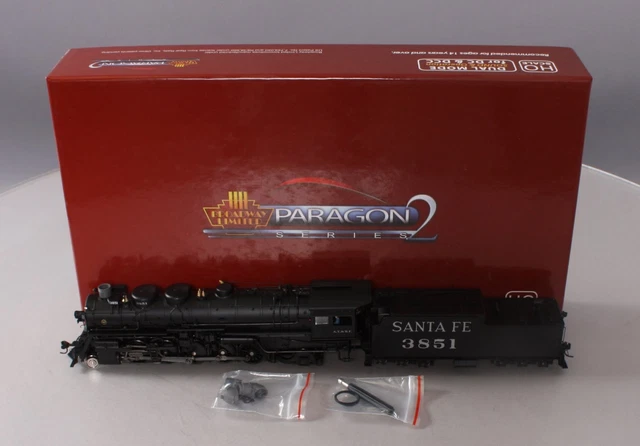 Broadway Limited 2195 HO Santa Fe Baldwin 3800 Class Modernized 2-10-2 #3851  LN