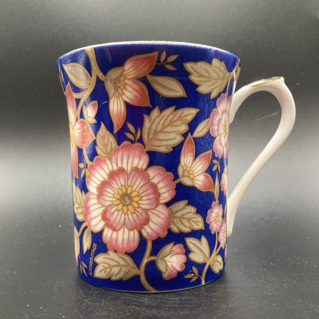 VINTAGE QUEEN’S INDIGO Fine Bone China Mug Made in England £19.90