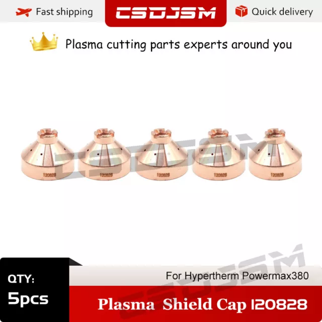 CSDJSM 5pcs 120828 Plasma Cutter shield Cap For Hypertherm Powermax600 Torch