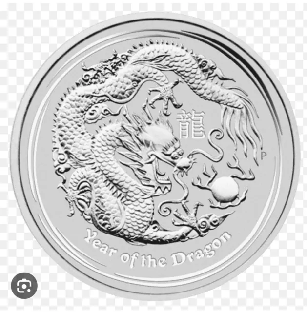 10 X 10oz Silver 999.9 Australian Lunar Year Of Dragon 2012 Bullion Coins Mint