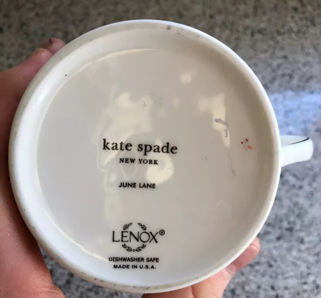 Dragonfly KATE SPADE NEW YORK “June Lane” (Platinum Trim) Cup By LENOX 2