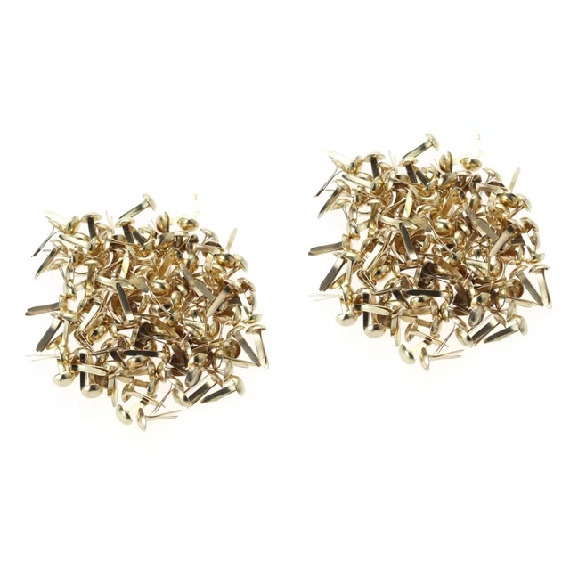 200 PCs Mini Brads Verschiedene Farben rund Brad Pastell Brads für Scrapbooking