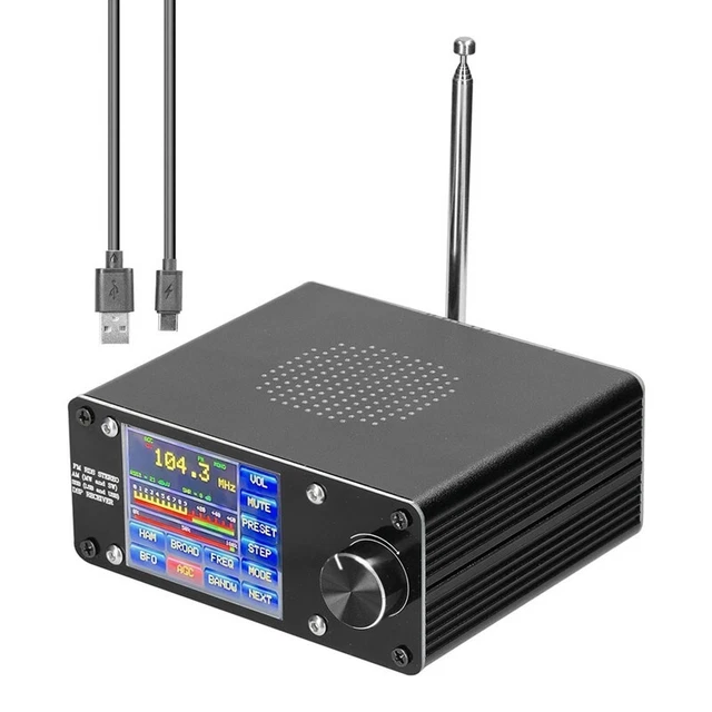 Récepteur radio industrie extérieur ATS-100 bande complète avec câble de typ
