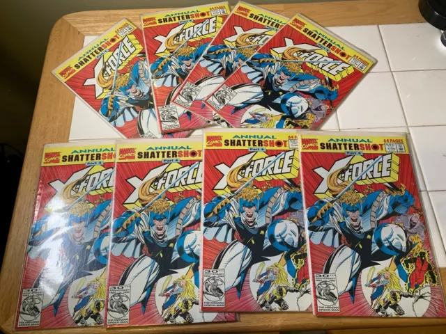 X-FORCE ANNUAL #1 MARVEL COMICS (1992) SHATTERSHOT - Lot of 8