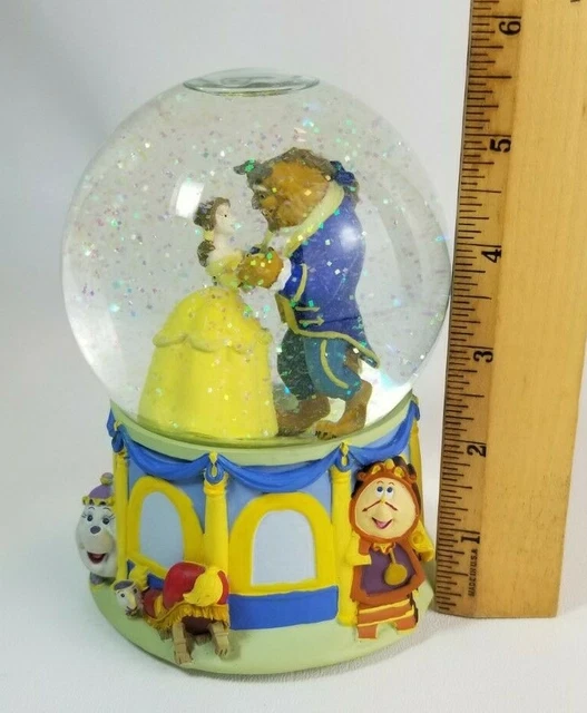 BEAUTY AND THE Beast Disney Musical Snow Water Globe Enesco No Box 1991