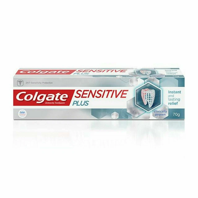 COLGATE SENSITIVE PLUS Anti-caries Dentifrice Avec Instantané & Durable ...