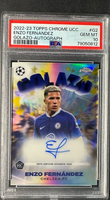 ENZO FERNANDEZ 2022-23 Topps Merlin Chrome UCC Gold