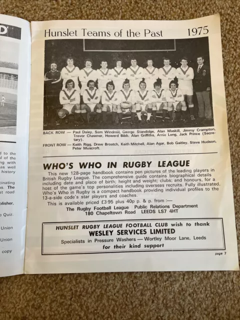 26/12/1984 Rugby League Programme: At Leeds United - Hunslet v Hull K.R 3