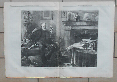 La Primavera Quadro ad Olio di Giuseppe Benassi 1872 Illustrazione Popolare 