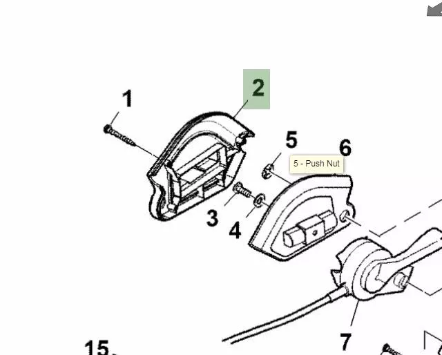 Genuine John Deere Walk Behind Lawn Mower R54RKB SA247719 Shield SAU12114