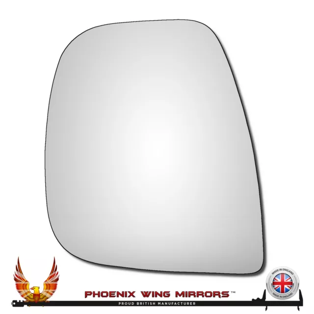 Left Hand Passenger Side Peugeot Partner 2012-2024 Convex Wing Door Mirror Glass