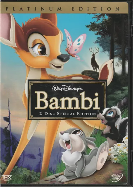 Walt Disney's Bambi Platinum Edition DVD 2 Disc Special Edition