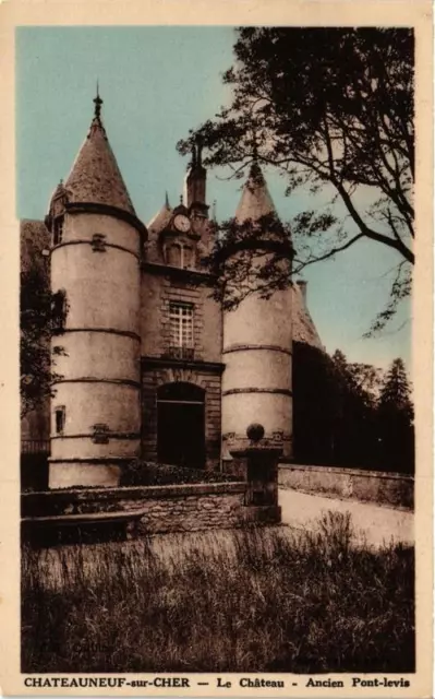 CPA AK CHATEAUNEUF-sur-CHER Le Chateau - Ancien Pont-levis (612678)