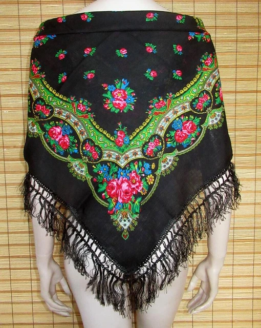 PANNO COSTUME COLORATO - SPALLINE - LANA - VINTAGE - COME NUOVO - 72 cm x 72 cm