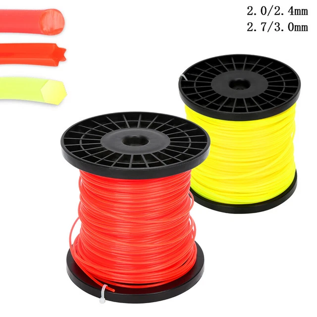 Trimmerfäden Rund/Stern/6-skant Profiqualität 2/2,4/3mm Schnur 100M Nylon