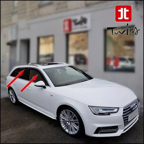 Set 4 Déflecteurs de vent pluie air teintées Audi A4 B9 depuis 2016 Avant SW