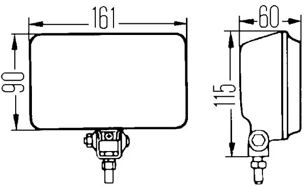 HELLA 1NB005860-601 Optique. projecteur principal