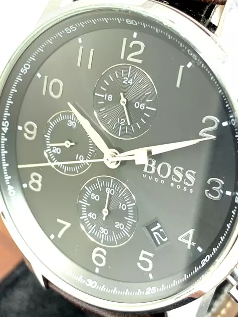 Mens Hugo Boss Aeroliner Chronograph Mens Black Watch - HB1513180