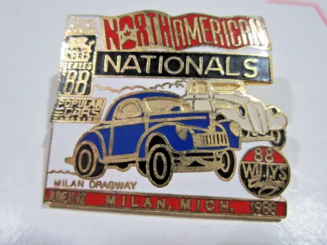 NDRA Original 88 3rd Annual North American Nationals Milan Drag Racing Event Pin