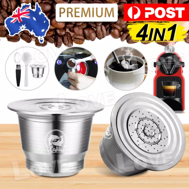 Reusable Refillable Coffee Capsule Pod Stainless Steel i Cafilas for Nespresso