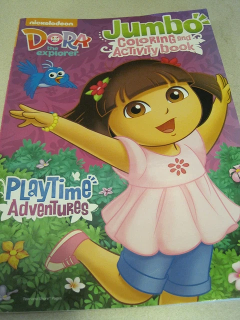 BOOK DORA THE EXPLORER PLAYTIME ADVENTURES Jumbo Coloring & Activity ...