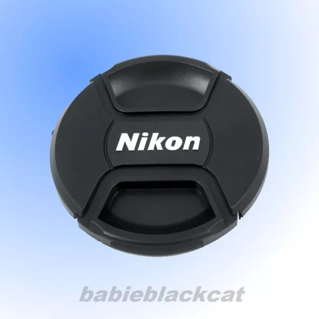 Front Lens Cap Snap-on Cover 52mm/55mm/58mm/62mm/67mm/72mm/77mm for Nikon Camera