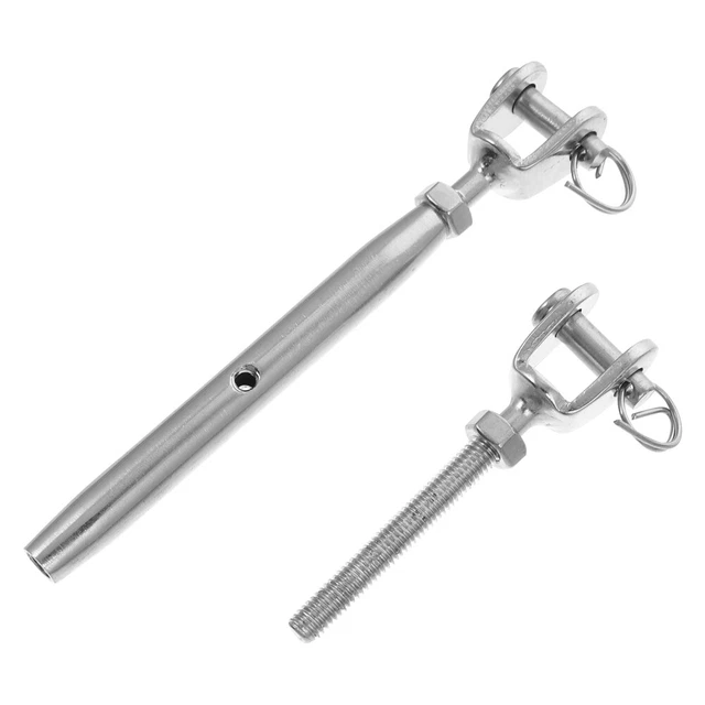 Bulloni con fibbia chiusa corpo vite in acciaio inox metallo marino