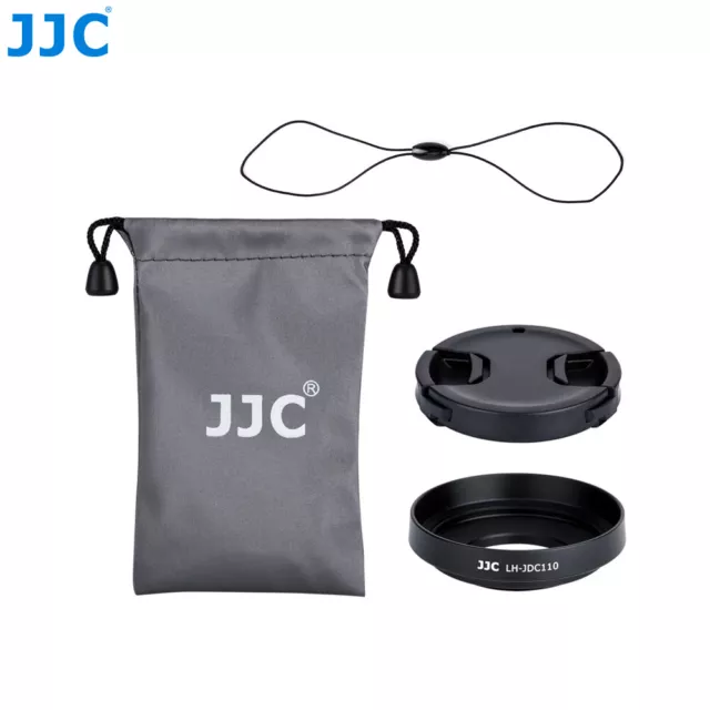 JJC Lens Hood with Lens Cap for Canon PowerShot G1X Mark III Replace LH-DC110