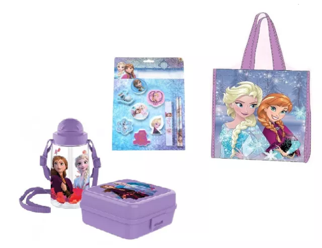 Frozen Eiskönigin SET Lunchbox Trinkflasche Tasche Schreibset