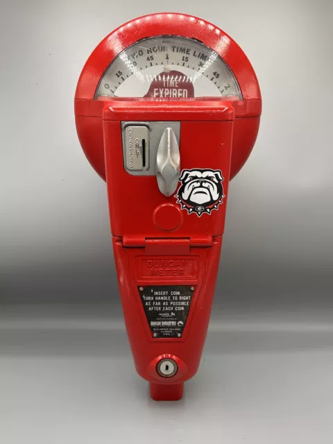 Vintage Duncan 60 Parking Meter And Key, Working,  Georgia Bulldogs