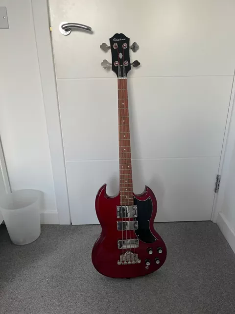 Epiphone EB0 Bass Guitar - Modified Thunderbird Pickups