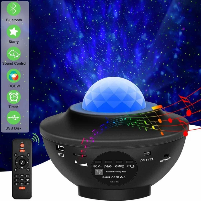 USB LED Galaxy Projector Starry Night Lamp Star Sky Projection Light w/Remote UK