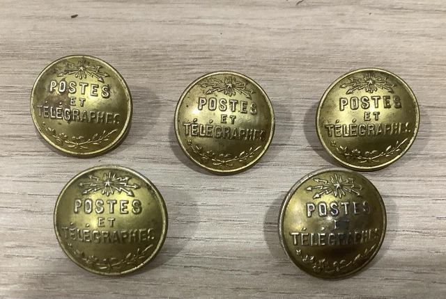 ANCIEN BOUTON D’UNIFORME Postes et Télégraphes A.M & Cie Paris 20 M EUR 2,00 - FR