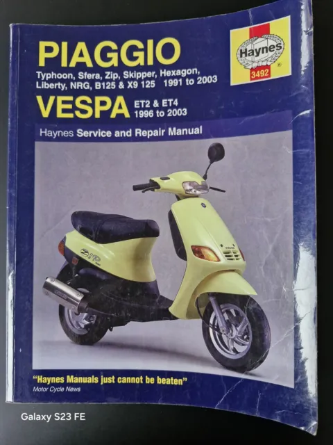 piaggio/vespa Scooters (91 to 03) haynes manual