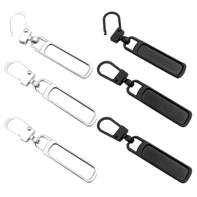 6pcs Zipper Pull 2 Colors Extension Chain Suitcase Heavy Duty Purse Backpacks