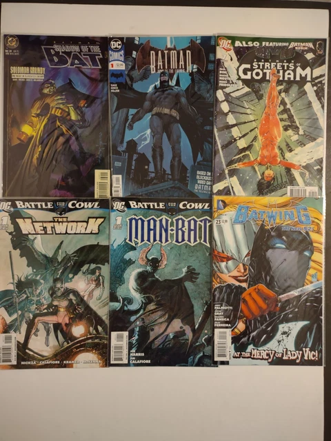 DC Comics Batman Comic Book Lot of 6 Books - Shadow of the Bat Batwing Gotham