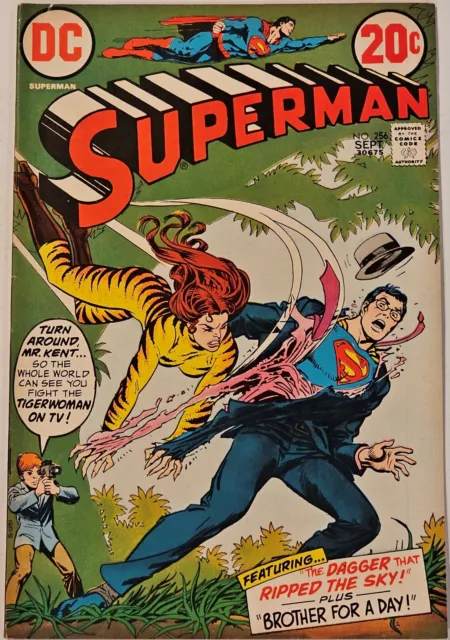 Superman #256 - Sept 1972 - Complete Higher Grade - Very Nice