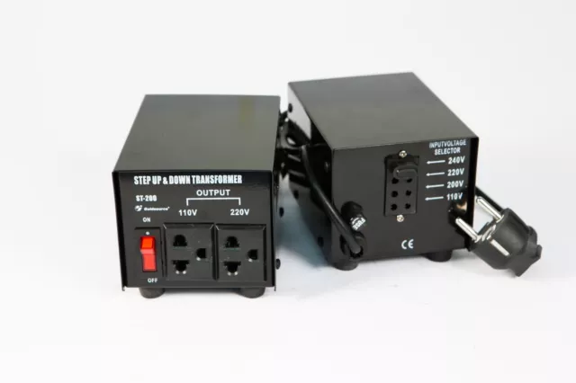 TRASFORMATORE DI TENSIONE Voltage converter 220-110V  e  110-220V 200W
