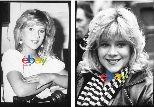 Samantha Fox 2 photos de presse 1985 press photo