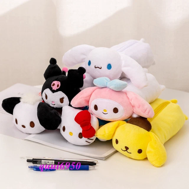 KUROMI MELODY CINNAMOROLL Hello Kitty Pompompurin Pencil Case Doll