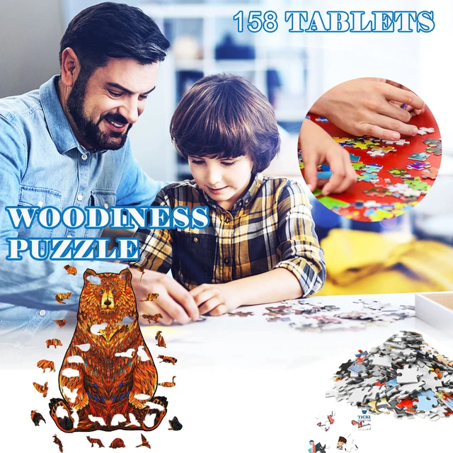1Set Of Creative Animal Wooden Adult Children Puzzle Holiday Gift Pattern Hot